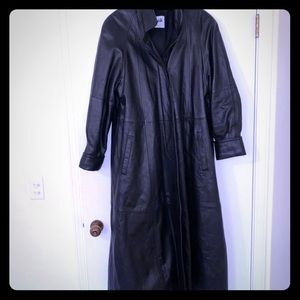 Leather coat
